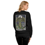 Temperance Tarot Card Crying Angel Unisex Fleece Pullover