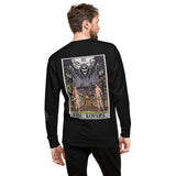 The Lovers Tarot Card Grim Reaper Unisex Fleece Pullover