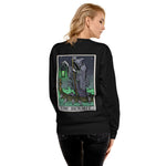 The Hermit Tarot Card Grim Reaper Unisex Fleece Pullover