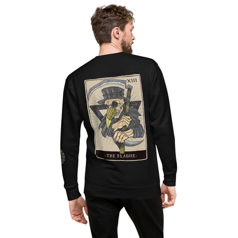 The Plague Tarot Card Unisex Fleece Pullover