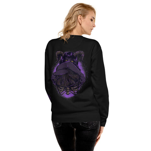 Purple Zombie Goddess Unisex Fleece Pullover