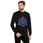 Purple and blue symbols I Unisex Fleece Pullover