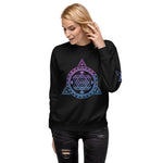 Purple and blue symbols I Unisex Fleece Pullover