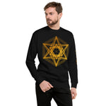 Gold Lined Star Unisex Fleece Pullover