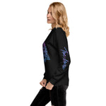 Purple and blue symbols I Unisex Fleece Pullover