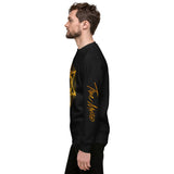 Gold Lined Star Unisex Fleece Pullover