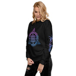 Purple and blue symbols I Unisex Fleece Pullover