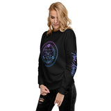 Blue And Purple Symbol III Unisex Fleece Pullover