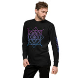 Blue and Purple Symbol 4 Unisex Fleece Pullover