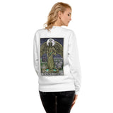 Temperance Tarot Card Crying Angel Unisex Fleece Pullover