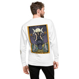 The Goddess Hecate Tarot Card Triple Moon Wiccan Pagan Witch Unisex Fleece Pullover