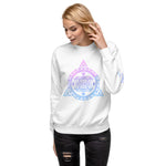 Purple and blue symbols I Unisex Fleece Pullover