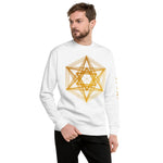 Gold Lined Star Unisex Fleece Pullover