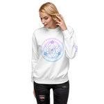 Blue And Purple Symbol III Unisex Fleece Pullover