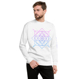 Blue and Purple Symbol 4 Unisex Fleece Pullover