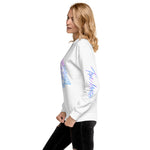 Purple and blue symbols I Unisex Fleece Pullover