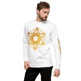 Gold Lined Star Unisex Fleece Pullover