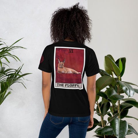 The Floppa Caracal Cat Tarot Card Women’s T-Shirt