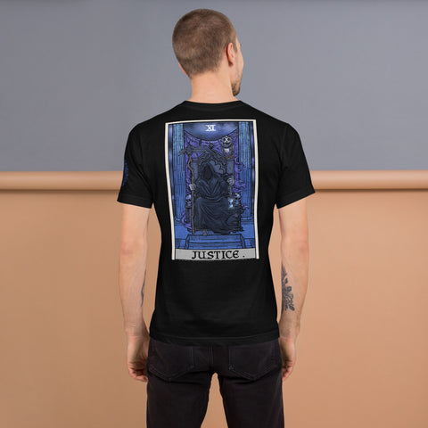 Justice Tarot Card Grim Reaper Men’s T-Shirt