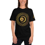 Gold Crescent Moon Symbol Women’s T-Shirt