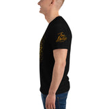 Gold Sacred Geometry Hexagon Men’s T-Shirt