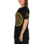 Gold Flower of Life Symbol Women’s T-Shirt