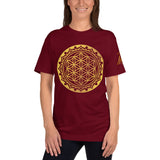 Gold Flower of Life Symbol Women’s T-Shirt