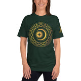 Gold Crescent Moon Symbol Women’s T-Shirt