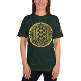 Gold Flower of Life Symbol Women’s T-Shirt