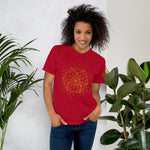 Gold Sacred Geometry Hexagon Women’s T-Shirt