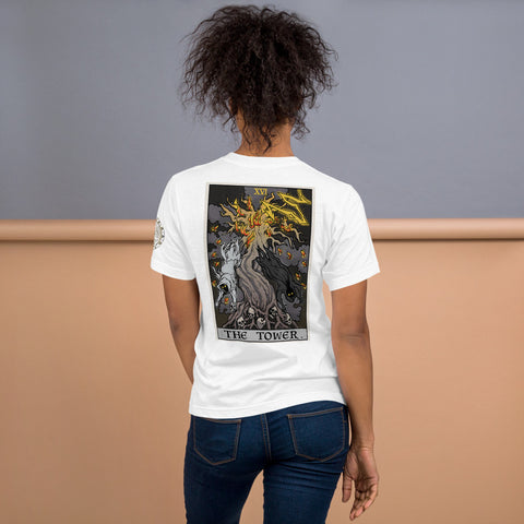 The Tower Tarot Card Tree of Life Women’s T-Shirt