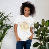 Gold Sacred Geometry Hexagon Women’s T-Shirt