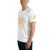 Gold Sacred Geometry Hexagon Men’s T-Shirt