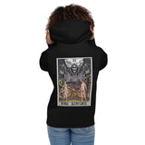 The Lovers Tarot Card Grim Reaper Unisex Hoodie