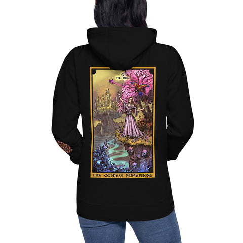 The Underworld Goddess Persephone The Fool Tarot Card Unisex Hoodie