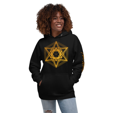 Gold Lined Star Unisex Hoodie