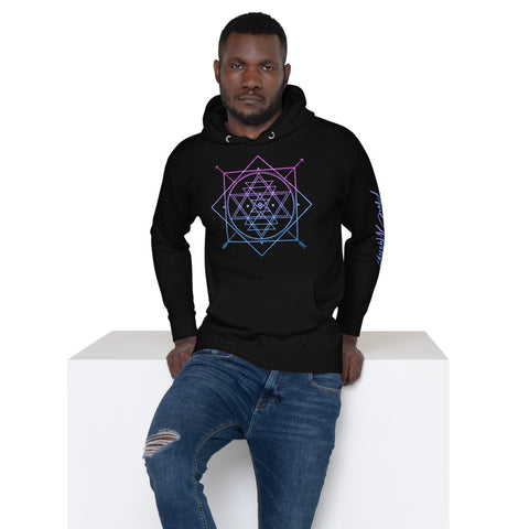 Blue and Purple Symbol 4 Unisex Hoodie