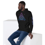 Blue and Purple Symbol 5 Unisex Hoodie