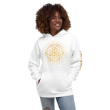 Gold Sacred Geometry Hexagon Unisex Hoodie